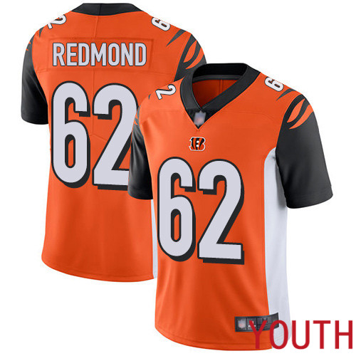 Cincinnati Bengals Limited Orange Youth Alex Redmond Alternate Jersey NFL Footballl #62 Vapor Untouchable